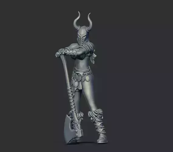 Barbarian woman - Irmine 35mm scale