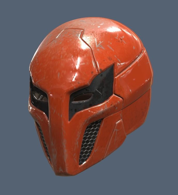 Red Hood Injustice 2 Helmet 3D print model_1
