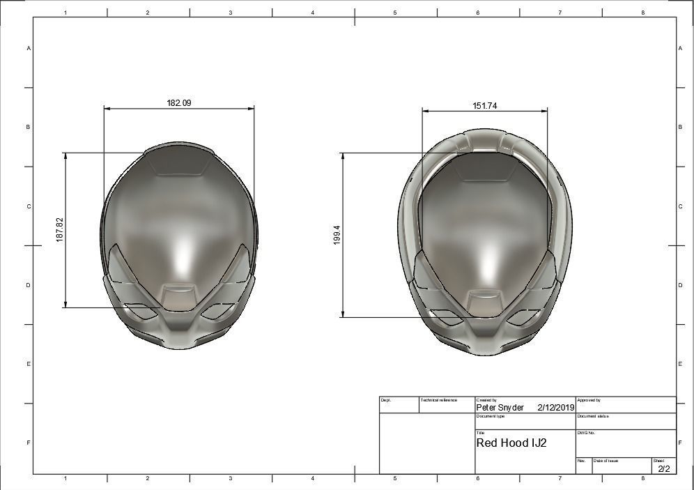 Red Hood Injustice 2 Helmet 3D print model_6