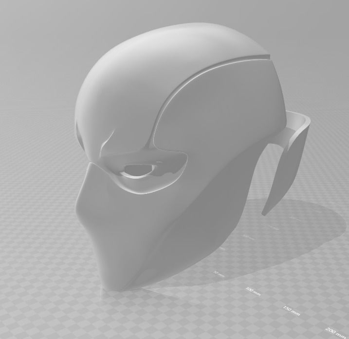 Red Hood Helmet Female 3D print model_2