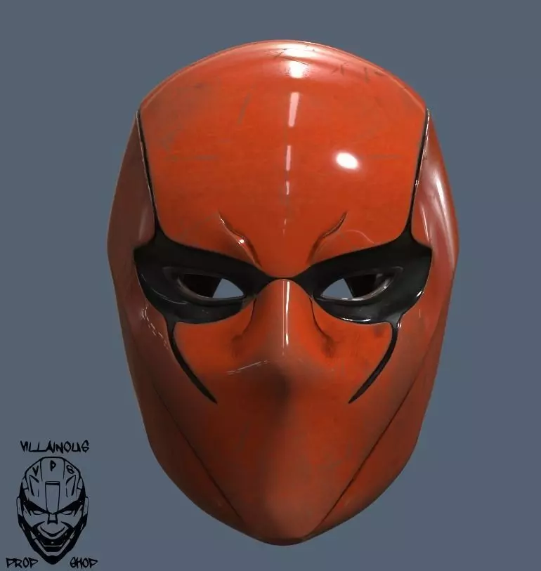 Red Hood Helmet Female 3D print model_0