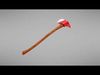 Fire axe Low-poly 3D model_1