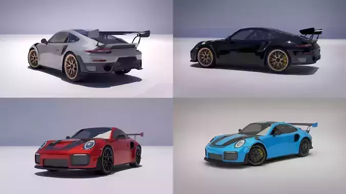 2018 911 GT2 RS Free 3D model