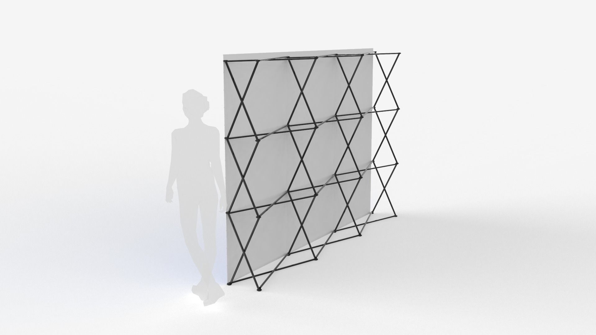 Spider Wall Banner 3D model_3