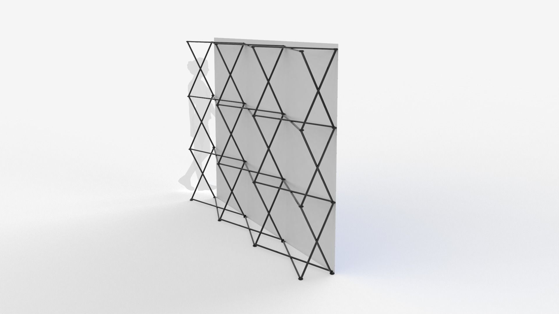 Spider Wall Banner 3D model_4