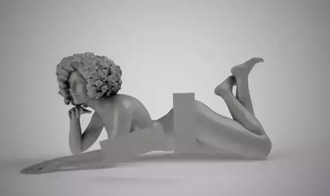 Woman on the Beach 3D print model