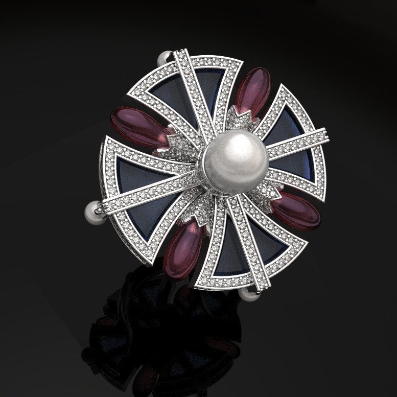 UFO Disc ring 3D print model_7