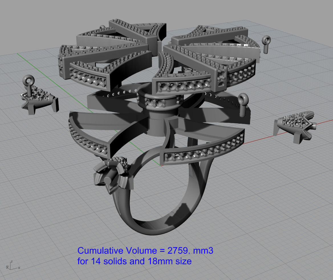 UFO Disc ring 3D print model_9