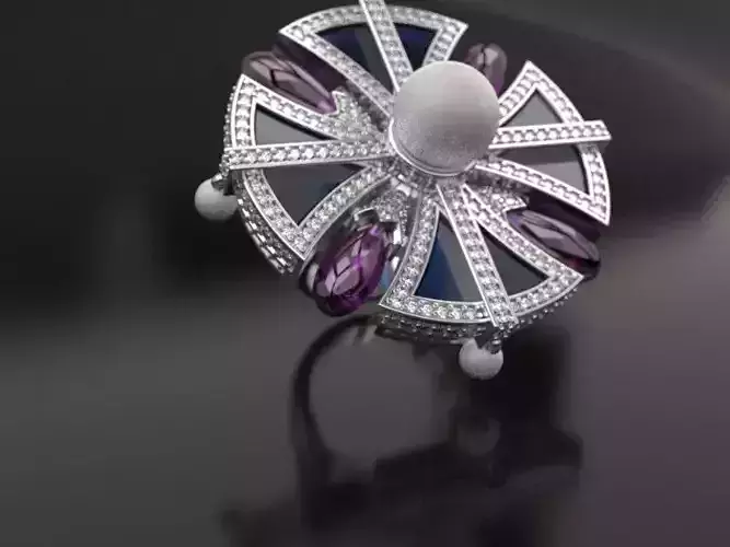 UFO Disc ring 3D print model