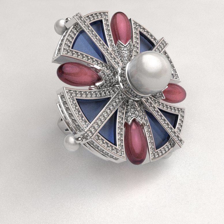 UFO Disc ring 3D print model_6