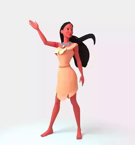 Pocahontas disney character in dress