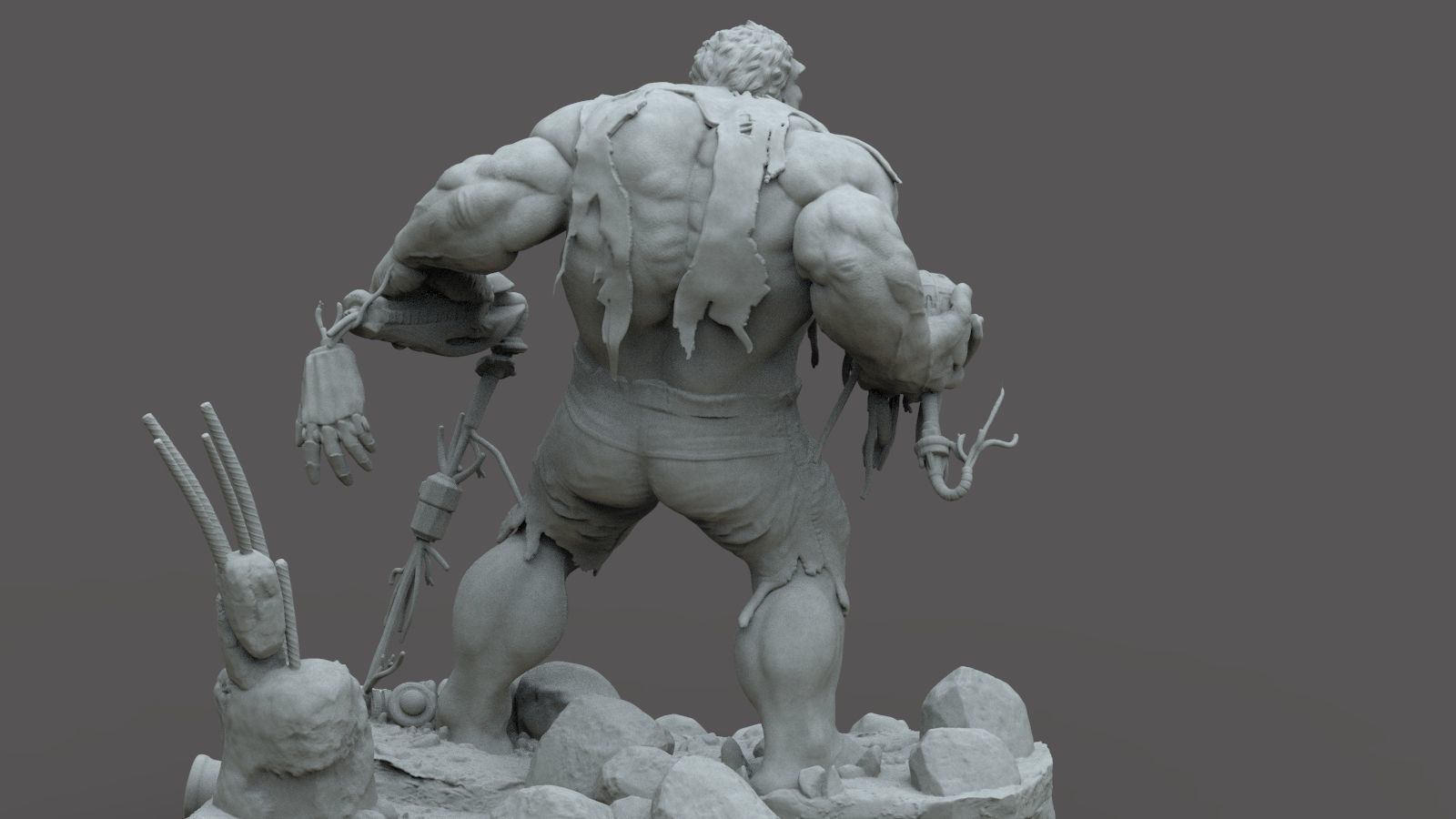 HULK AVENGER ULTRON 3D print model_6
