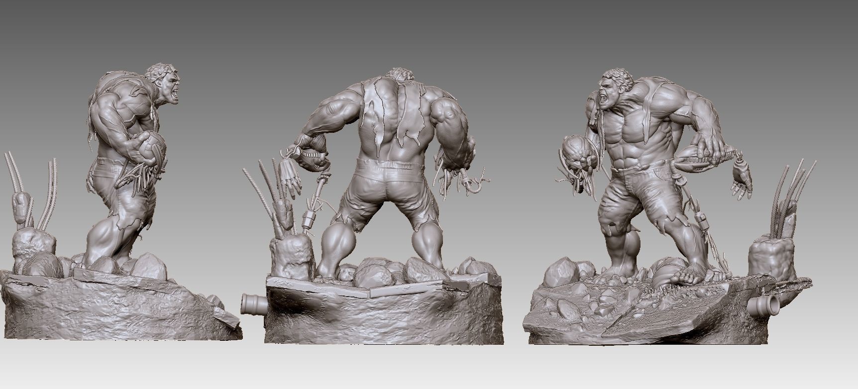 HULK AVENGER ULTRON 3D print model_7