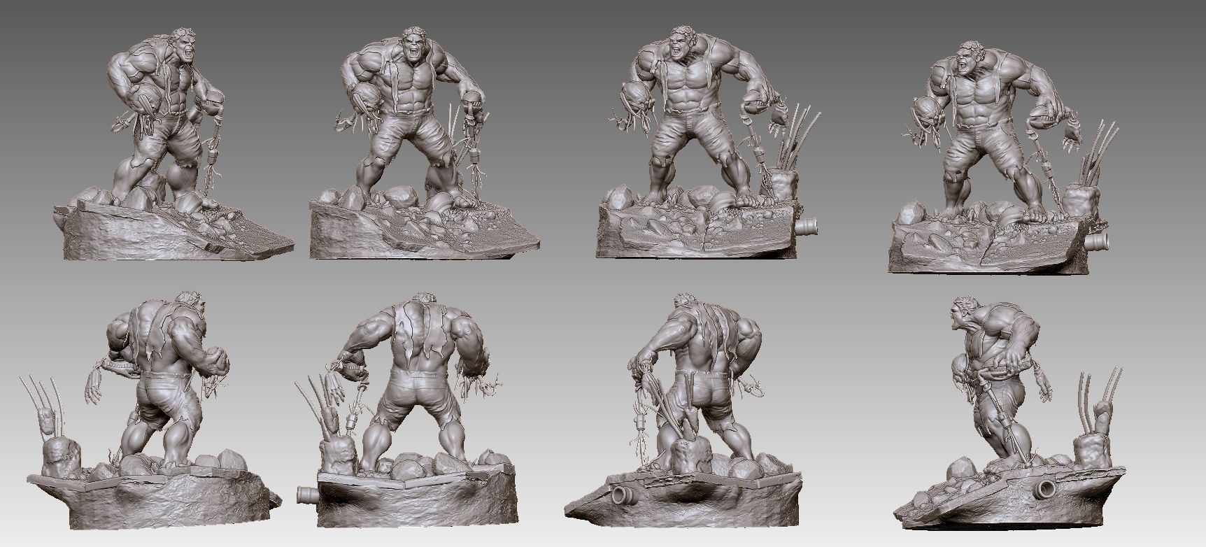 HULK AVENGER ULTRON 3D print model_13