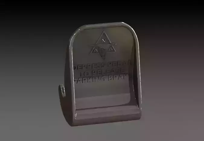 P-51 Mustang rudder pedals 3D print model