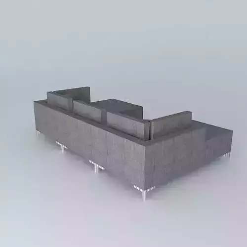 Israel Sectional - Designed by Percy Ramos Free 3D model