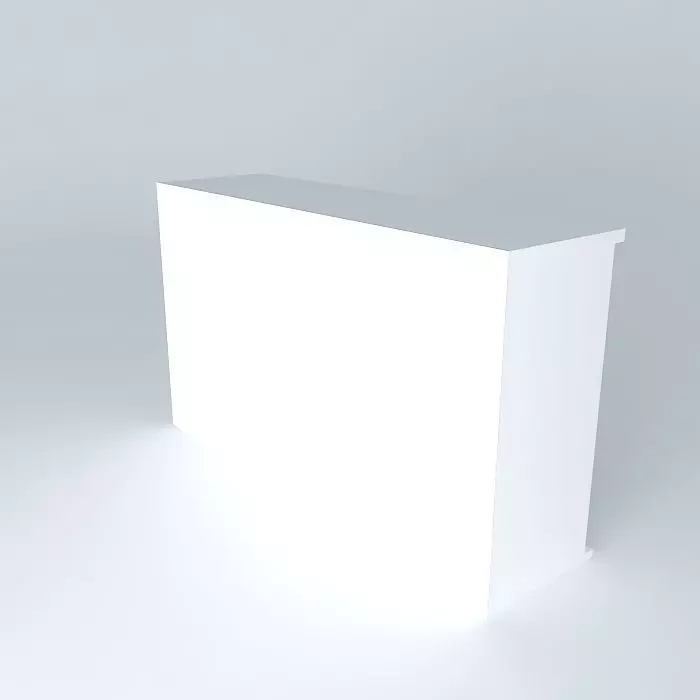 SLIDING DOOR WHITE LACQUER SIDEBOARD by Percy Ramos Free 3D model