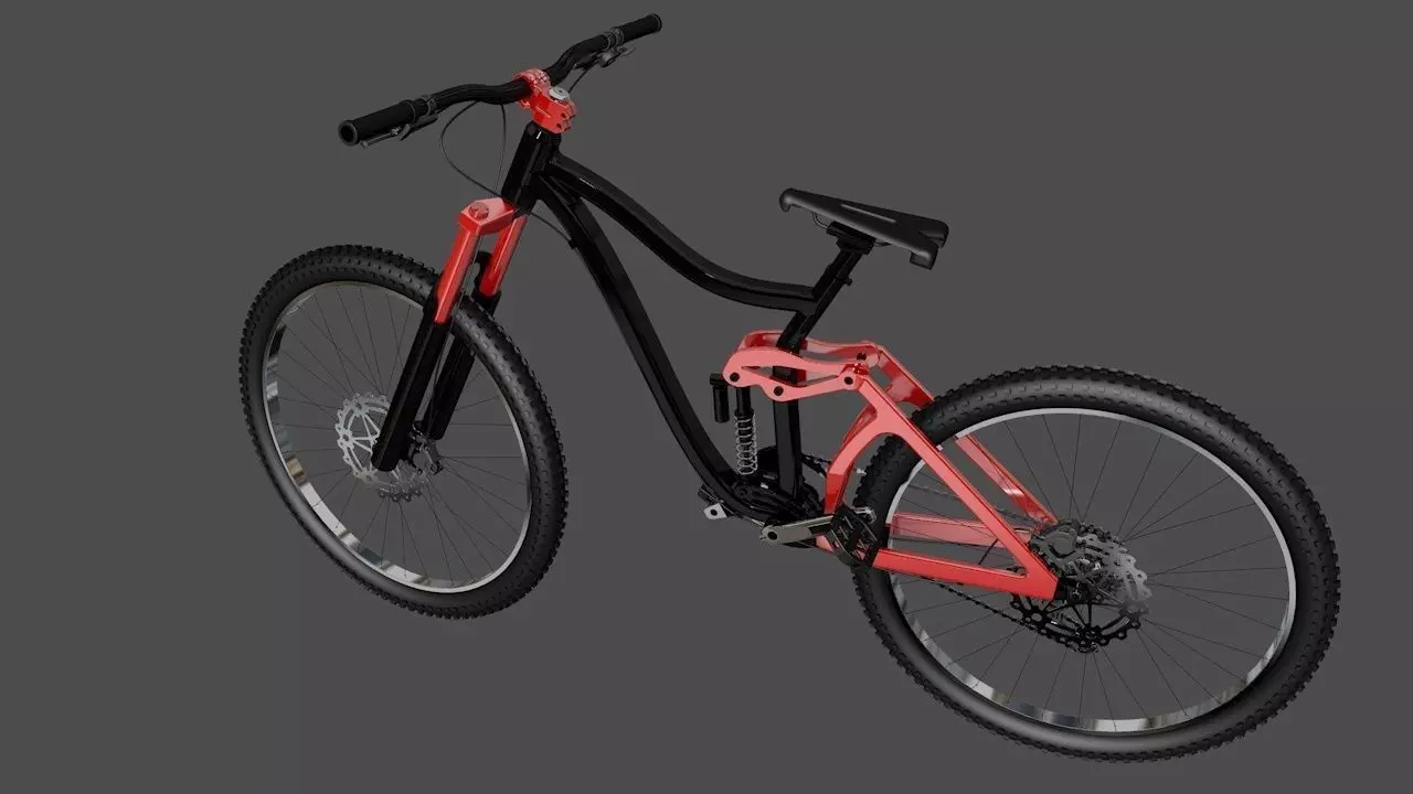 bicycle mountain bike 3D model_0