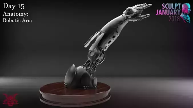Realistic Robot Arm Timelapse and Model 3D print model