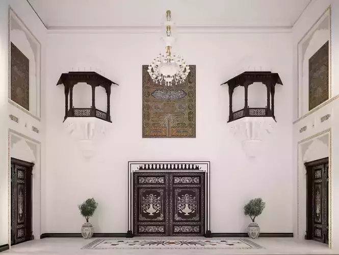 Darbar room indian architecture 3D model Darbar room indian architecture 3D model