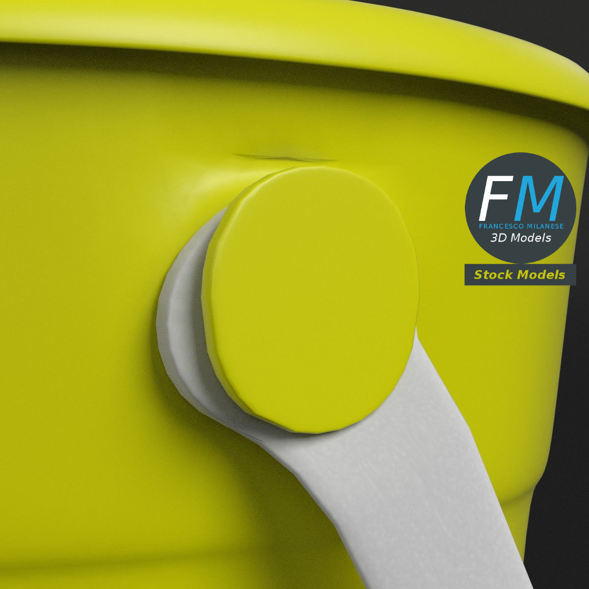 Beach bucket 3D model_4