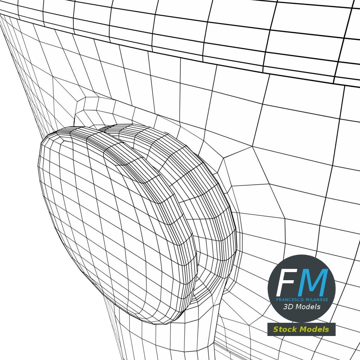 Beach bucket 3D model_8