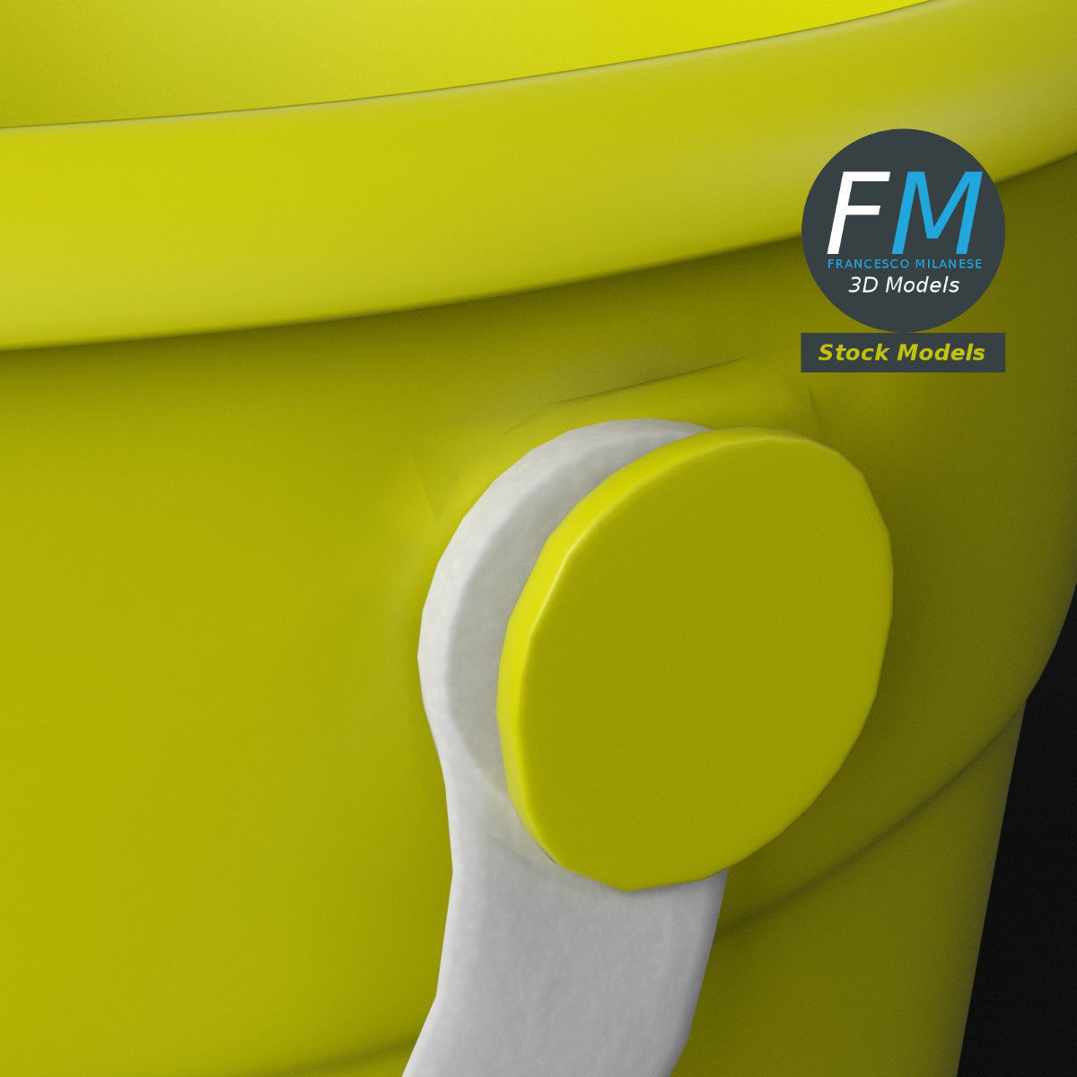 Beach bucket 3D model_5