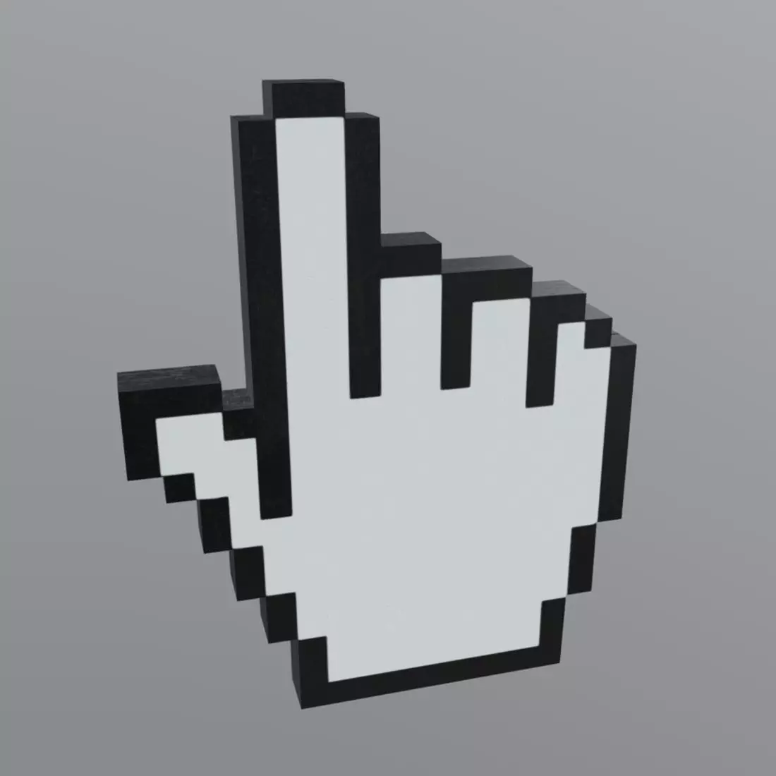 Cursor Hand Low-poly 3D model
