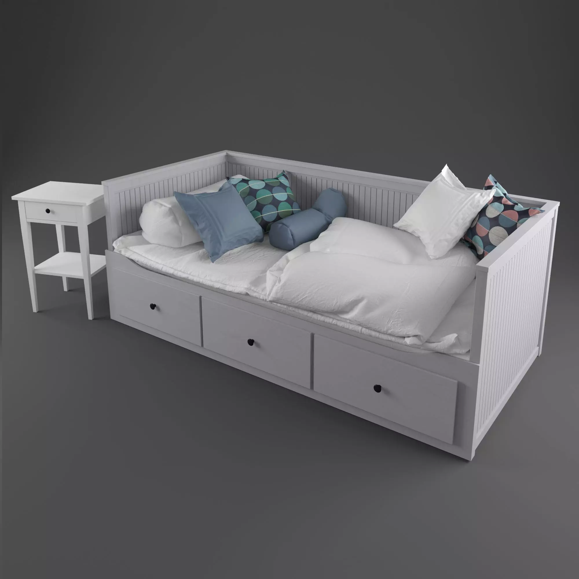 Hemnes bed 2  3D model_0