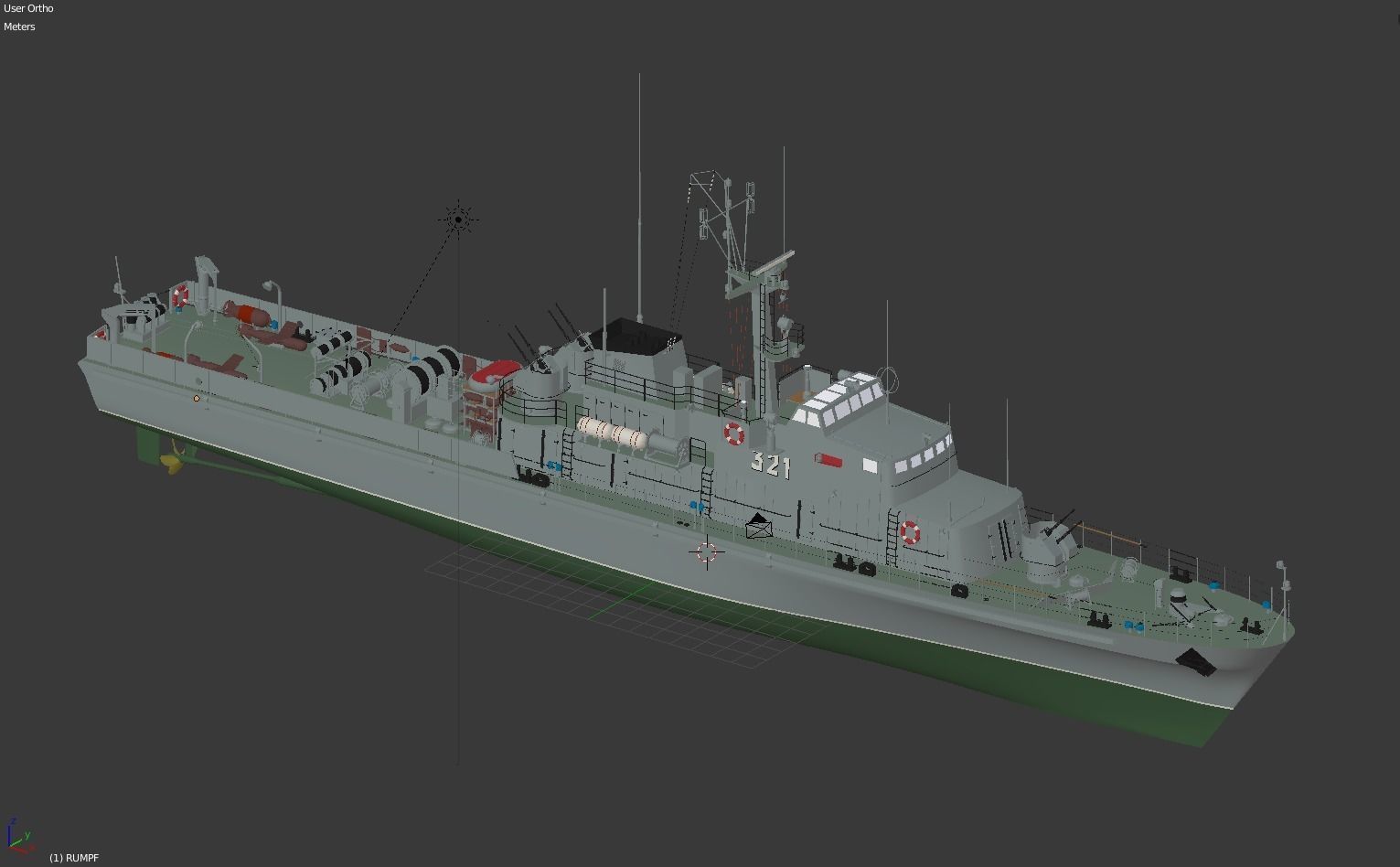 Minesweeper Project 89-2 NATO Condor II class East Germany 3D model_3