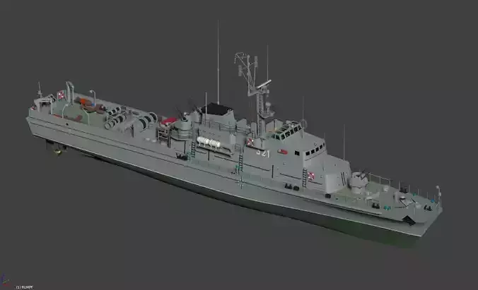 Minesweeper Project 89-2 NATO Condor II class East Germany 3D model