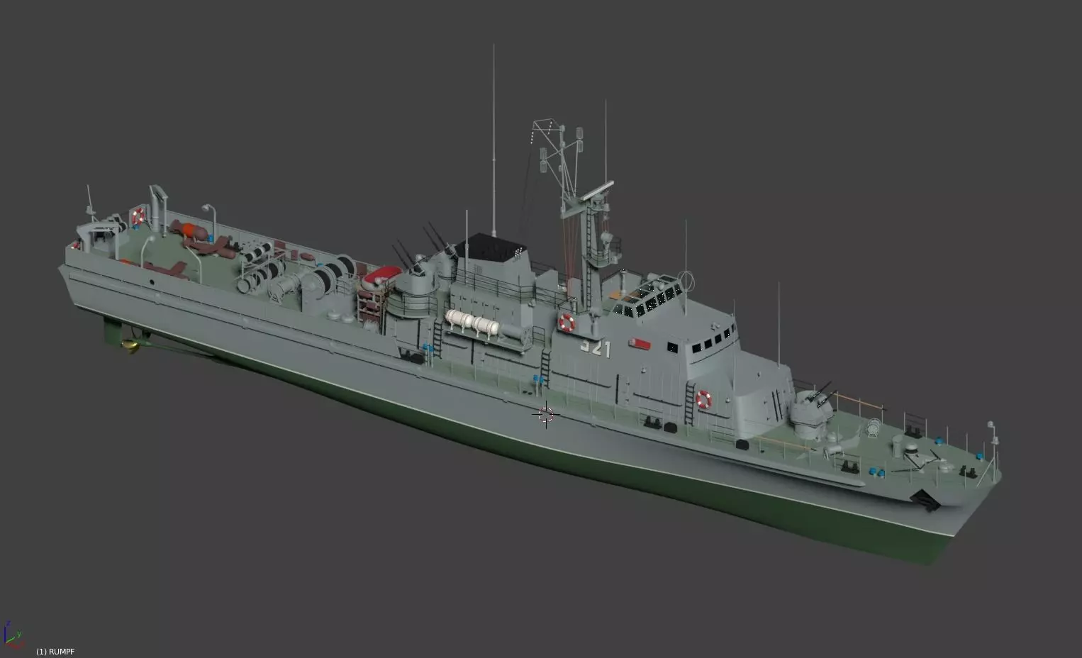 Minesweeper Project 89-2 NATO Condor II class East Germany 3D model_0