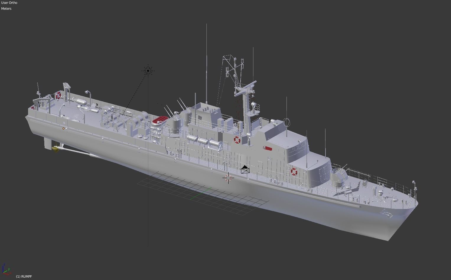 Minesweeper Project 89-2 NATO Condor II class East Germany 3D model_2