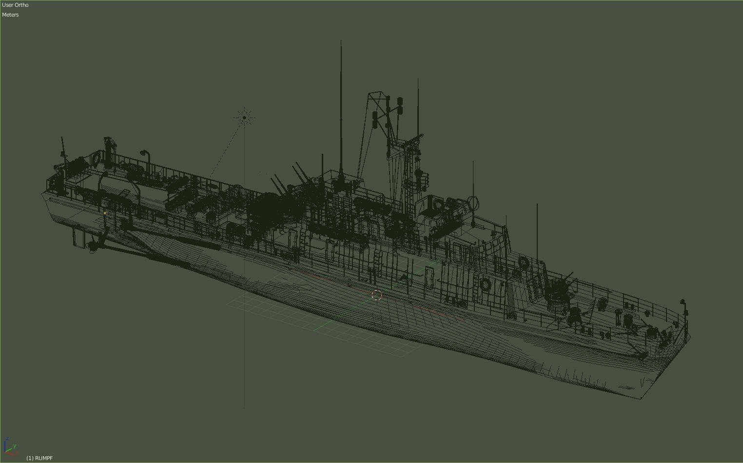 Minesweeper Project 89-2 NATO Condor II class East Germany 3D model_1