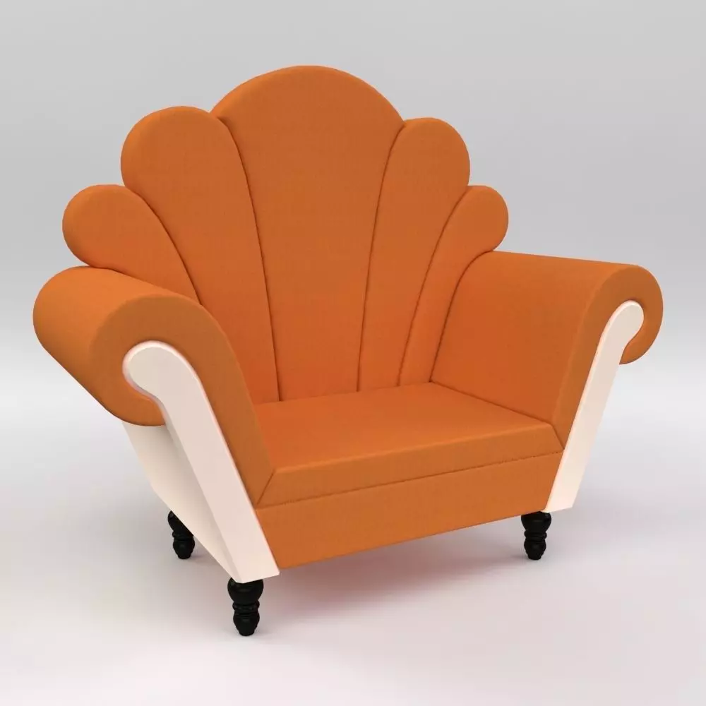 12 Color Armchair 3D Model 3D model
