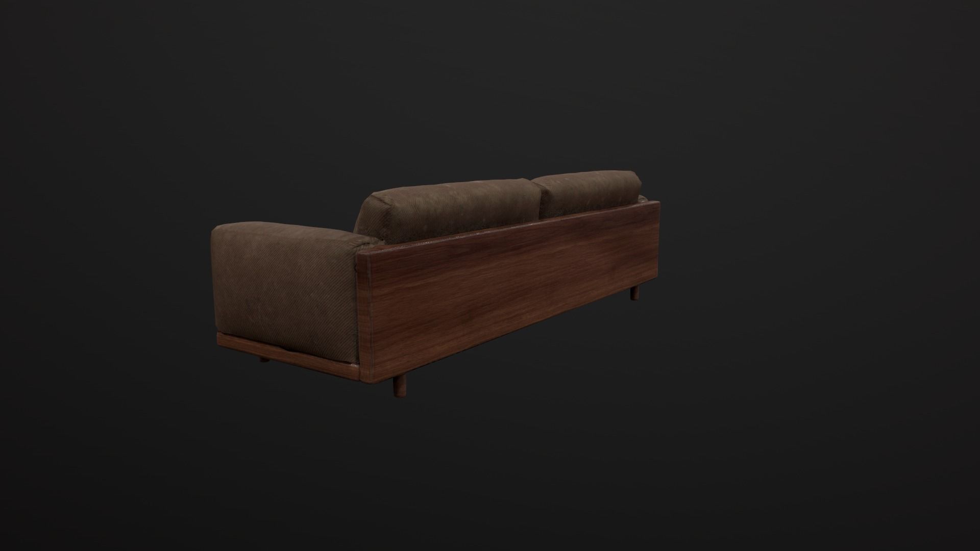 Sofa Game Design Low-poly 3D model_5