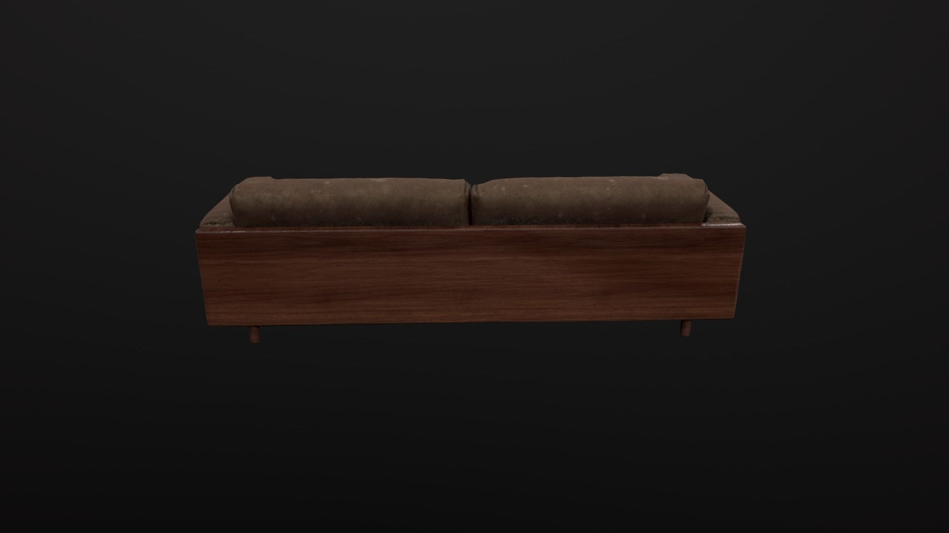 Sofa Game Design Low-poly 3D model_9