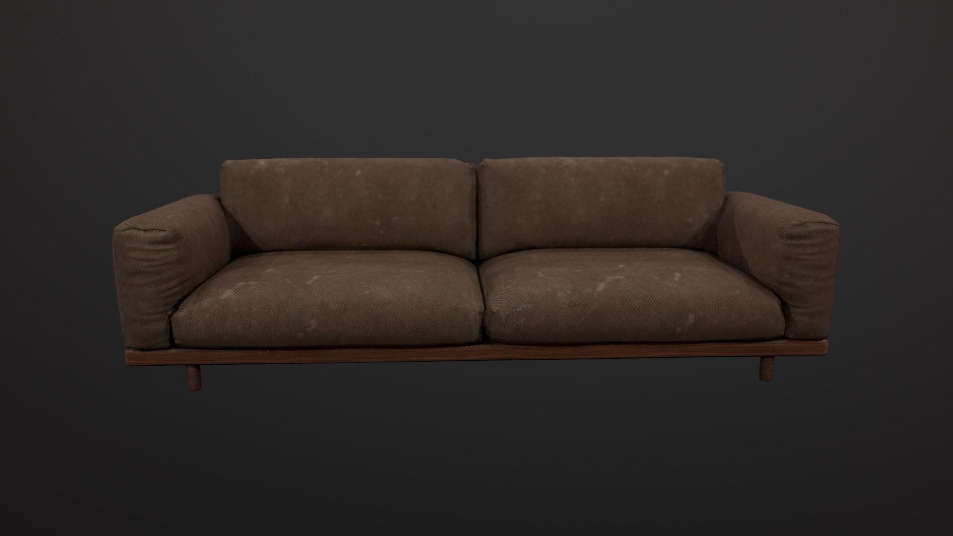 Sofa Game Design Low-poly 3D model_4