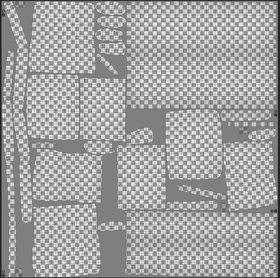 Sofa Game Design Low-poly 3D model_13