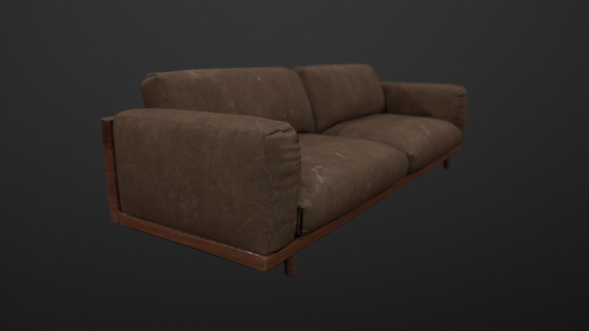 Sofa Game Design Low-poly 3D model_7