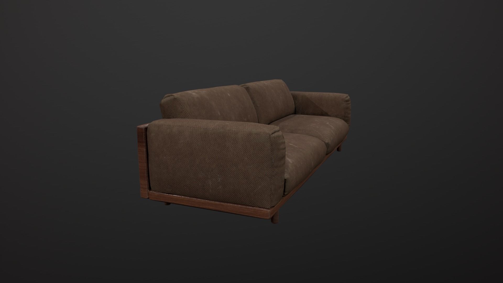 Sofa Game Design Low-poly 3D model_3