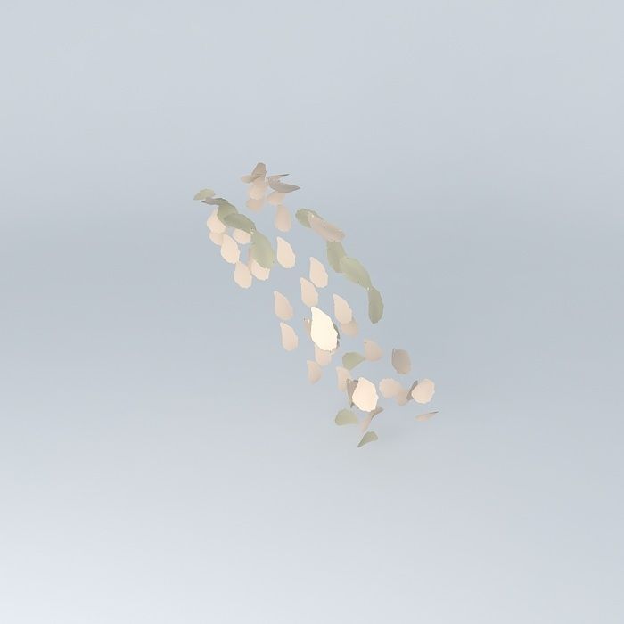 Wirlwind of leaves Free 3D model_2