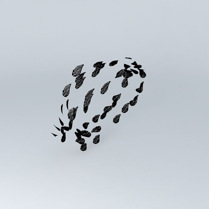 Wirlwind of leaves Free 3D model_3