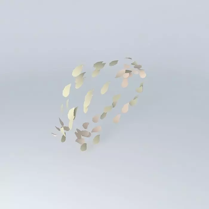 Wirlwind of leaves Free 3D model_0