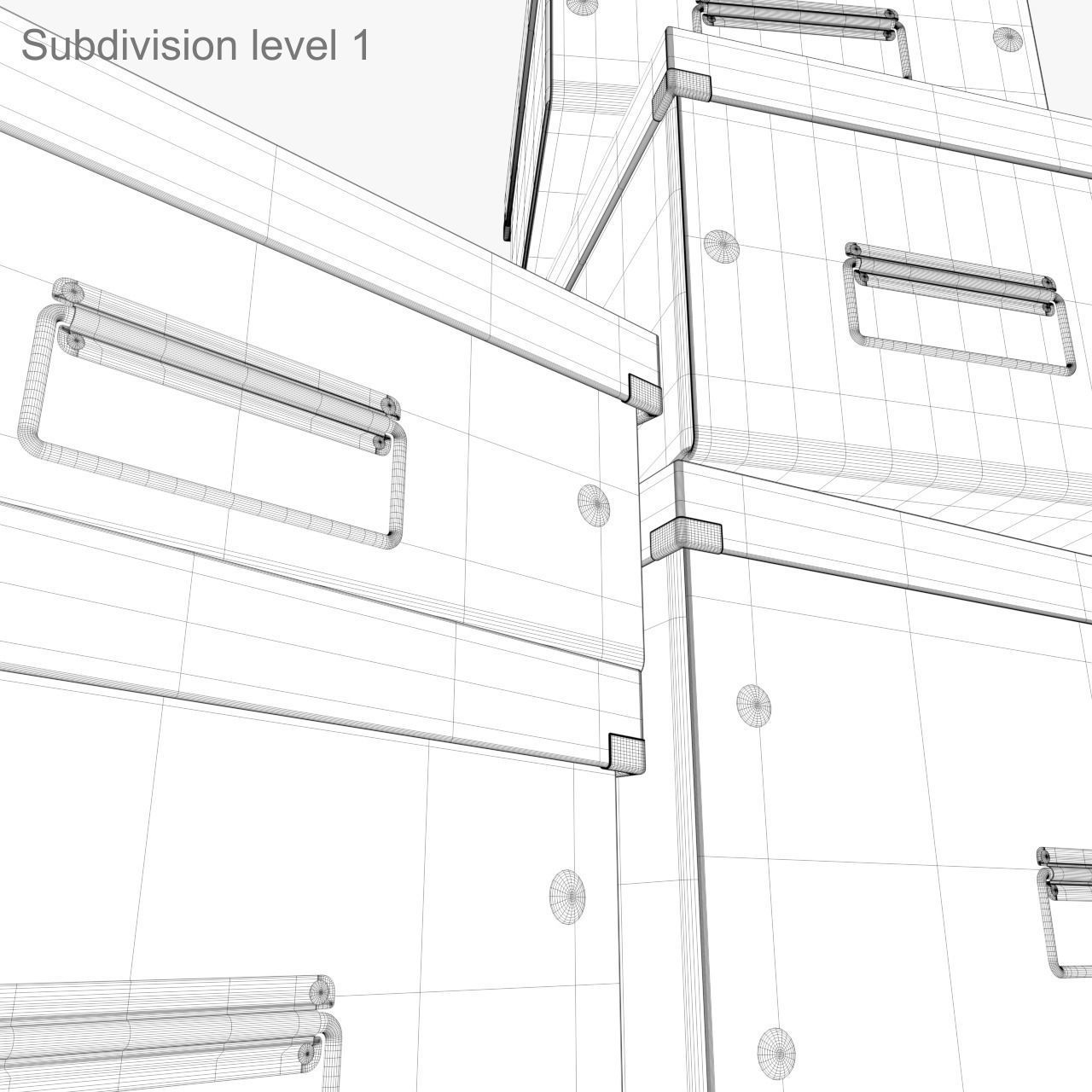 Office Boxes 3D model_9
