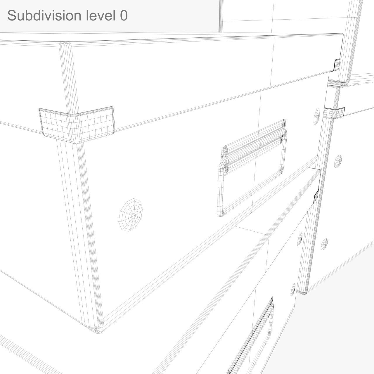 Office Boxes 3D model_6