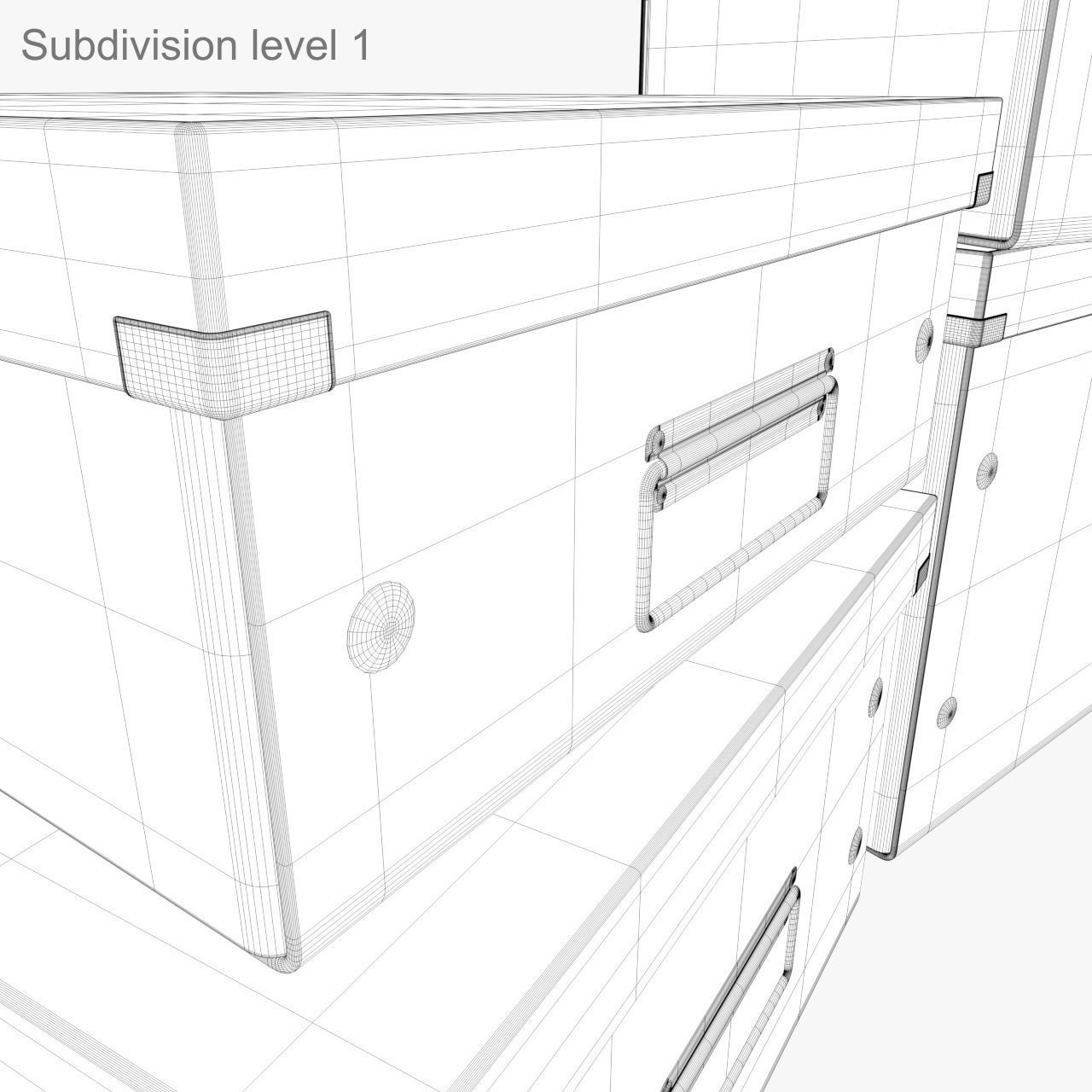Office Boxes 3D model_7