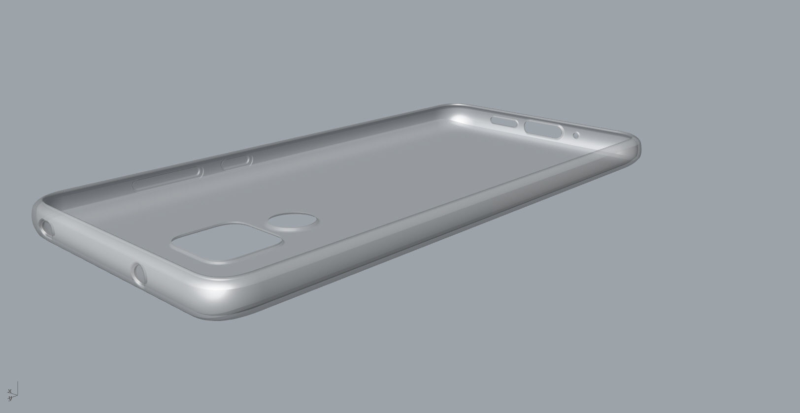 Huawei mate 20 transparent rubber case 3D print model_24