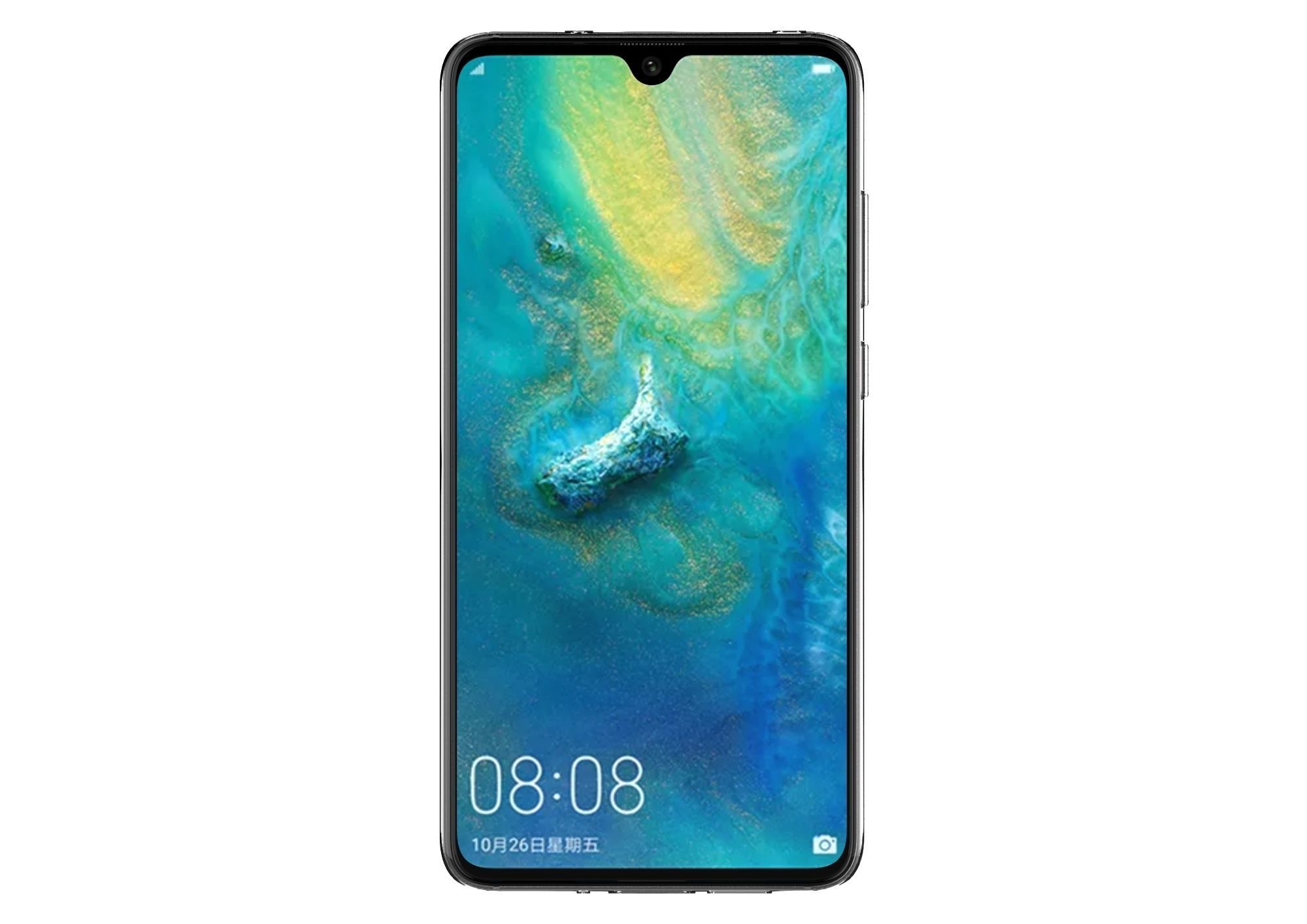 Huawei mate 20 transparent rubber case 3D print model_2