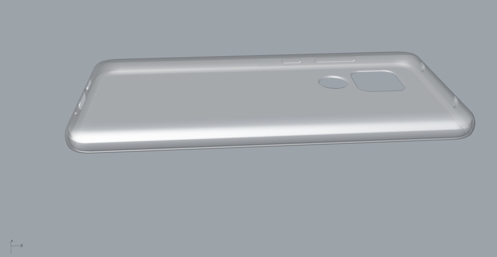 Huawei mate 20 transparent rubber case 3D print model_18